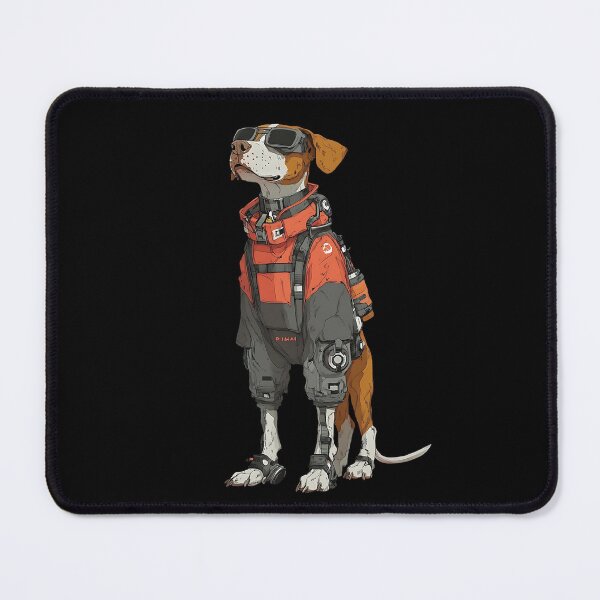 Item preview, Cyberpunk Dog: Neon Street Hound designed and sold by bapupa.