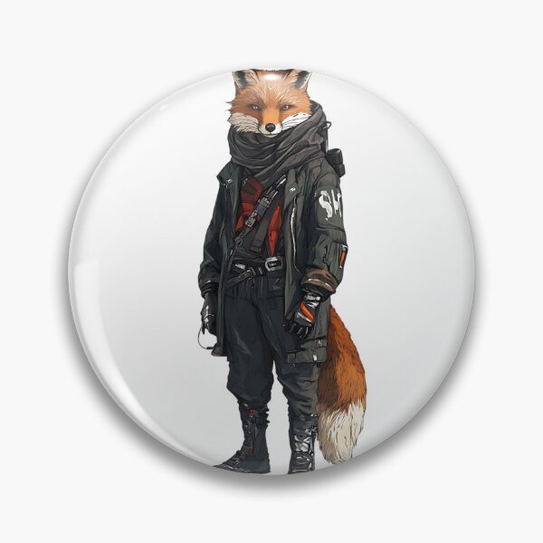 Item preview, Cyberpunk Fox: Neon Glitch Runner designed and sold by bapupa.