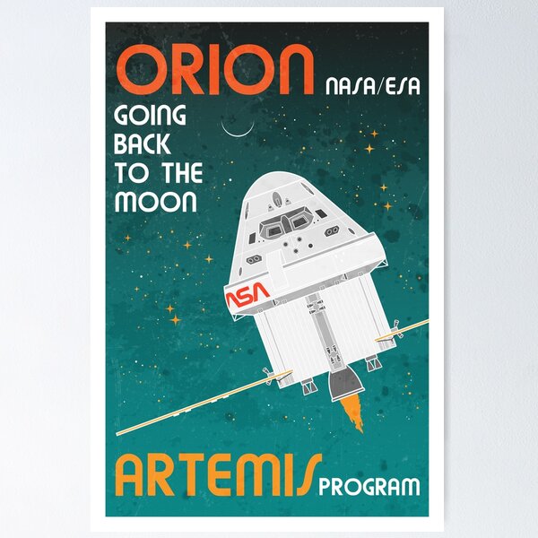 Item preview, Orion. Artemis Program: Going Back To The Moon (Retro) designed and sold by BGALAXY.