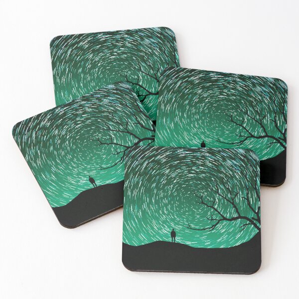 Item preview, Star trails- The green sky designed and sold by ApGraphicDesigns.