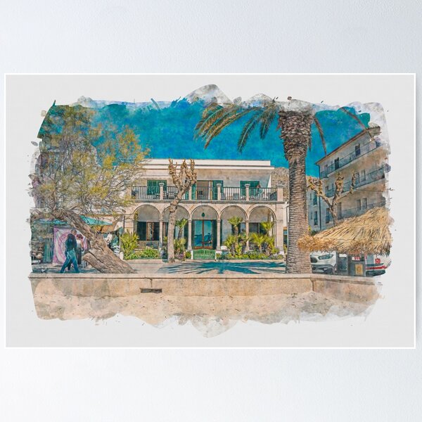Item preview, Puerto Pollensa Mallorca Seafront House designed and sold by GG WALL ART.