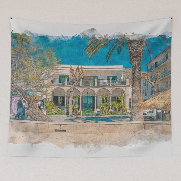 Item preview, Puerto Pollensa Mallorca Seafront House designed and sold by GG WALL ART.