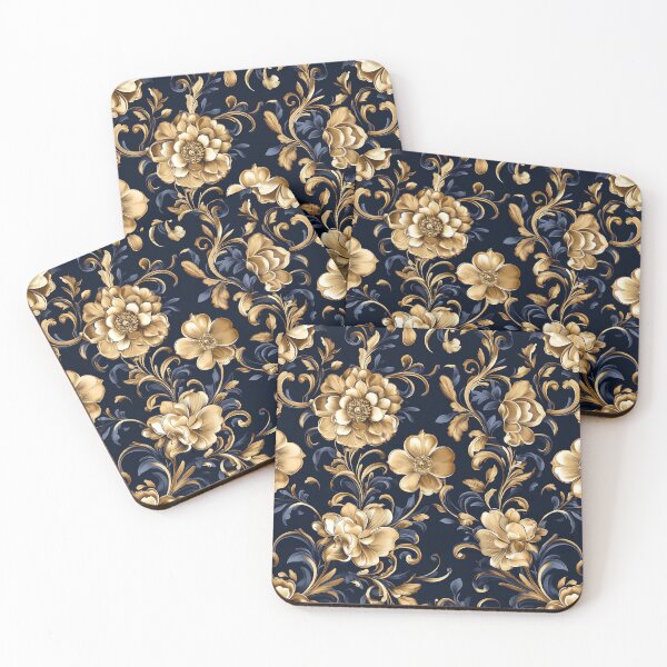Item preview, Baroque Gold Florals designed and sold by Jirka Svetlik, Studio Illuvision.