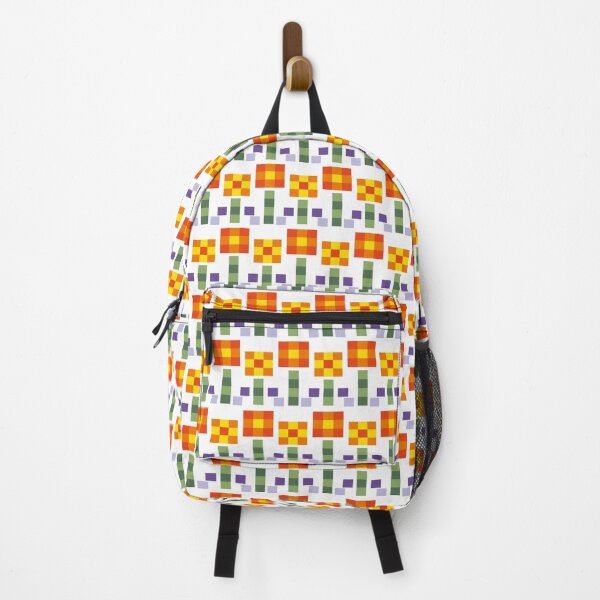 Item preview, Pixel flowers. Bright colorful and funny ornament. designed and sold by Creavision.