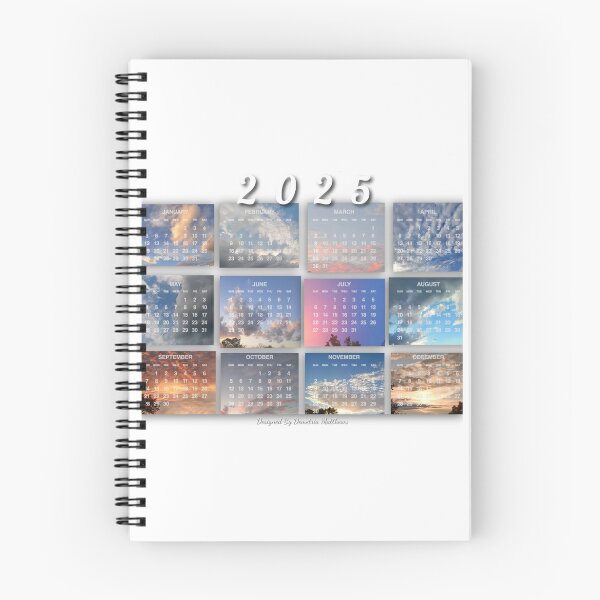 Item preview, 2025 Clouds Calendar designed and sold by Demetria Matthews.