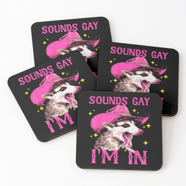 Item preview, Sounds Gay Im In Retro Western Country Cowgirl Opossum designed and sold by Filek-mable.