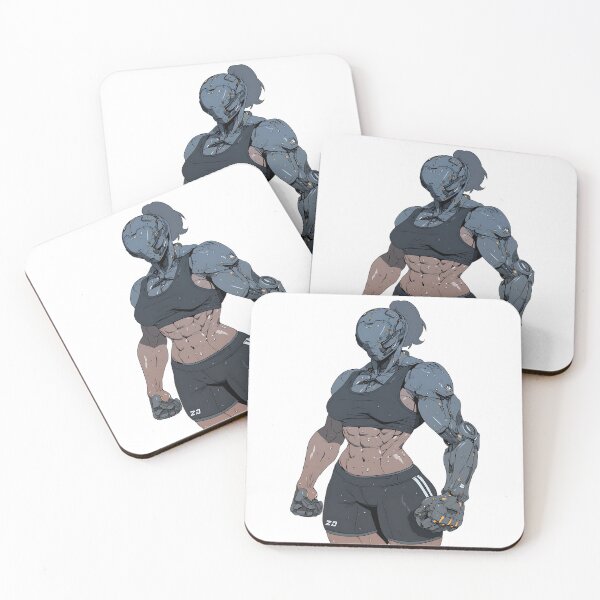 Item preview, Cyberpunk GYM: Neon Muscle Goddess designed and sold by bapupa.