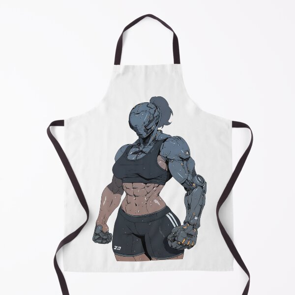 Item preview, Cyberpunk GYM: Neon Muscle Goddess designed and sold by bapupa.