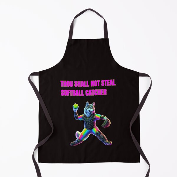 Item preview, Thou Shall Not Steal Softball Catcher designed and sold by TrendsLook.