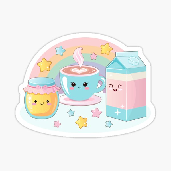 Cute Honey Coffee Milk Sticker