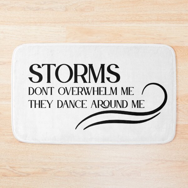 Item preview, Resilience Quote | Storms Dance Around Me | Overcoming Challenges Gift designed and sold by TextMuse.