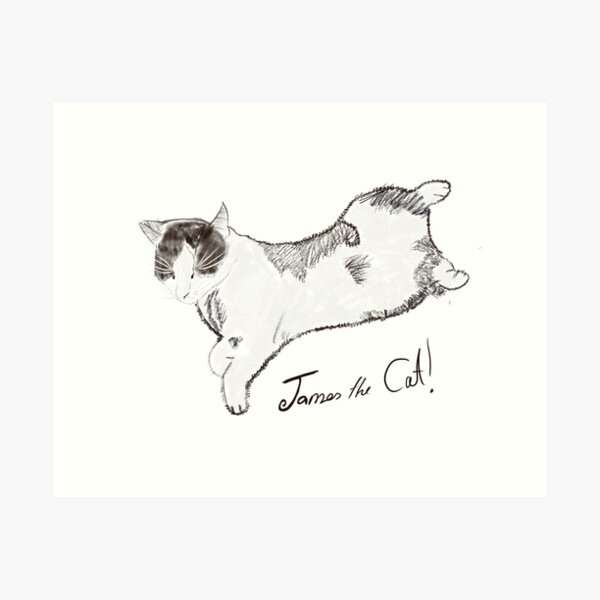 Item preview, James The Cat Character  designed and sold by CardsbyFfi.