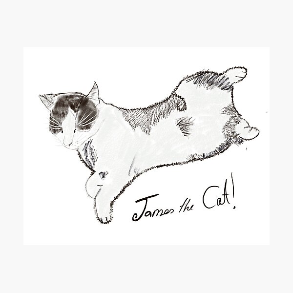 Item preview, James The Cat Character  designed and sold by CardsbyFfi.