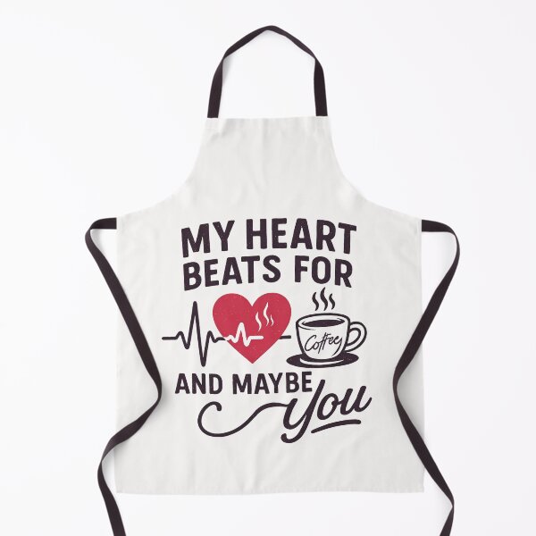 Item preview, cardiology humor my heart beats for coffee and maybe you designed and sold by lino4king.