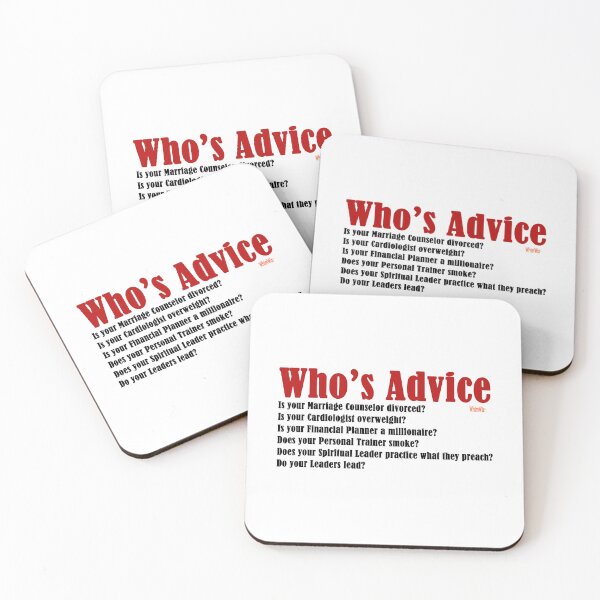 Item preview, Who's Advice - Inspire Quotes designed and sold by WhimWiz.