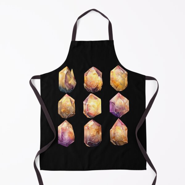 Item preview, Colorful watercolor crystals in geometric shapes designed and sold by PrettyDecor.