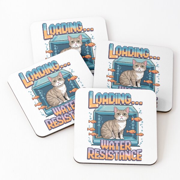 Item preview, Turkish Van Cat Funny Pixel Art – Water Resistance Loading designed and sold by NaturePixel.