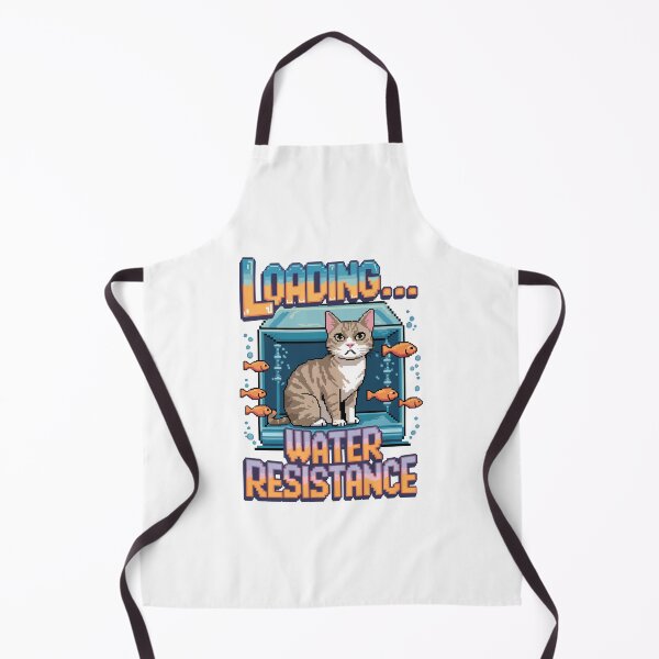 Item preview, Turkish Van Cat Funny Pixel Art – Water Resistance Loading designed and sold by NaturePixel.