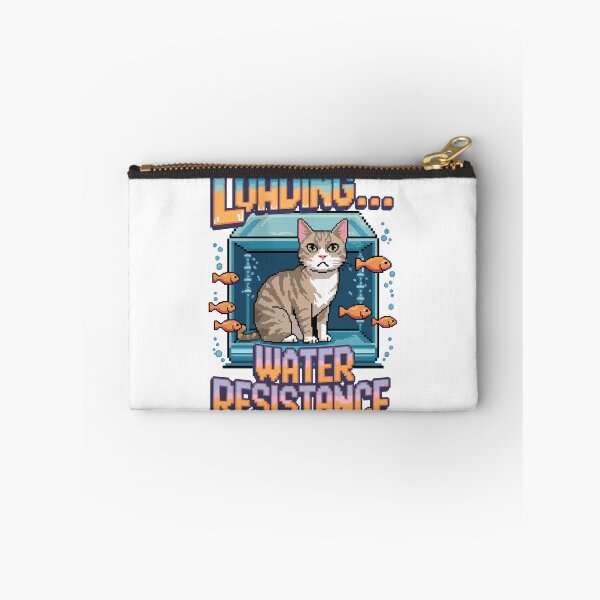 Item preview, Turkish Van Cat Funny Pixel Art – Water Resistance Loading designed and sold by NaturePixel.
