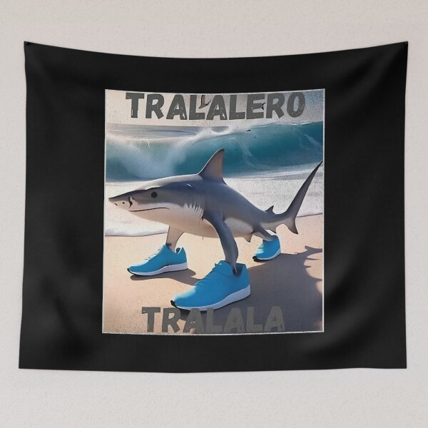 Item preview, Tralalero Tralala - Funny Shark Meme, Shark With Shoes designed and sold by Miarsabhoul.