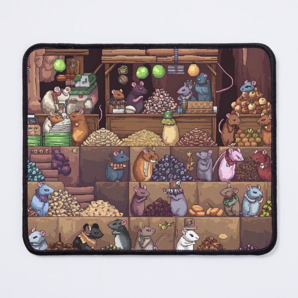 Item preview, Underground Mouse Market – Cozy Pixel Art Fantasy Scene designed and sold by NaturePixel.