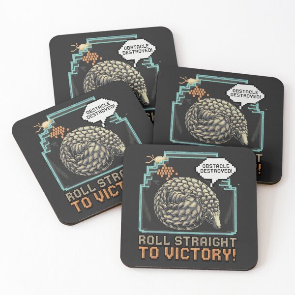 Item preview, Pangolin Pixel Art – Roll to Victory Retro Gaming Design designed and sold by NaturePixel.
