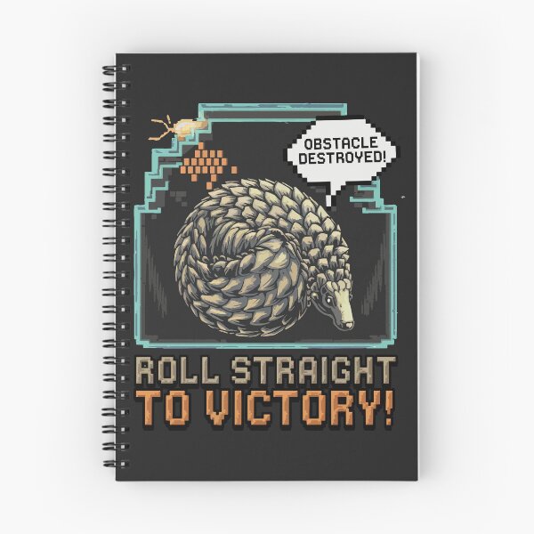Item preview, Pangolin Pixel Art – Roll to Victory Retro Gaming Design designed and sold by NaturePixel.