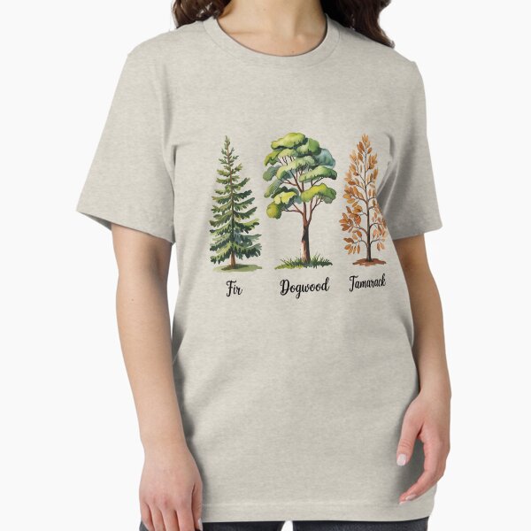 Aperçu de l'œuvre Sapin Cornouiller Mélèze Arbre subtil Anti Trump créée et vendue par ChicTeeshop.