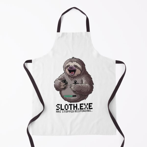 Item preview, Sloth.EXE Has Stopped Responding Funny Gamer Sloth Pixel Art designed and sold by NaturePixel.