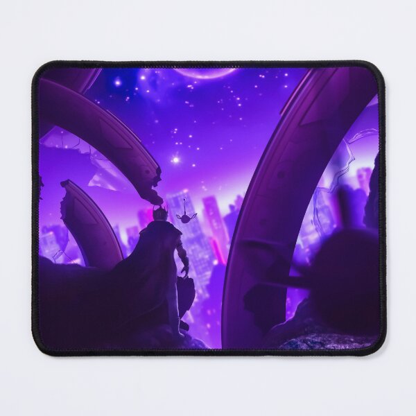 Item preview, Alien Standing Before Ruins, Looking at Sci-Fi City on Another Planet designed and sold by ApGraphicDesigns.