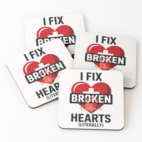 Item preview, cardiology humor i fix broken heart literally designed and sold by lino4king.