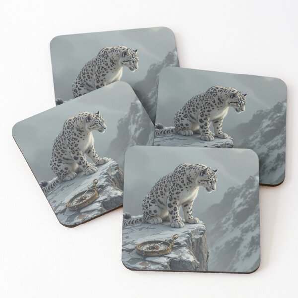 Item preview, Snow Leopard at True North designed and sold by HabitableMoons.