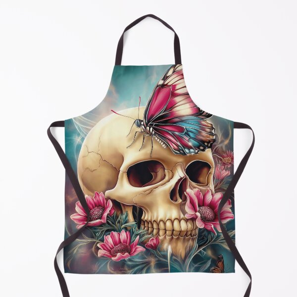 Item preview, Butterfly Skull And Flowers designed and sold by Gypsykiss.