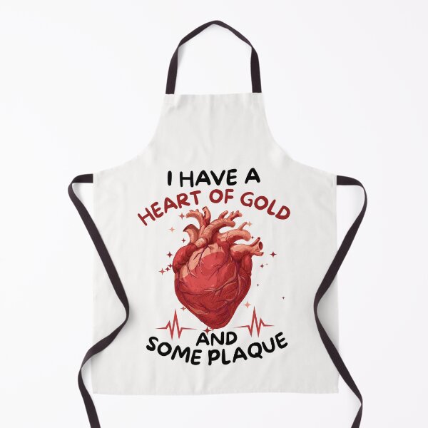 Item preview, cardiology humor i have a heart of gold and some plaque designed and sold by lino4king.