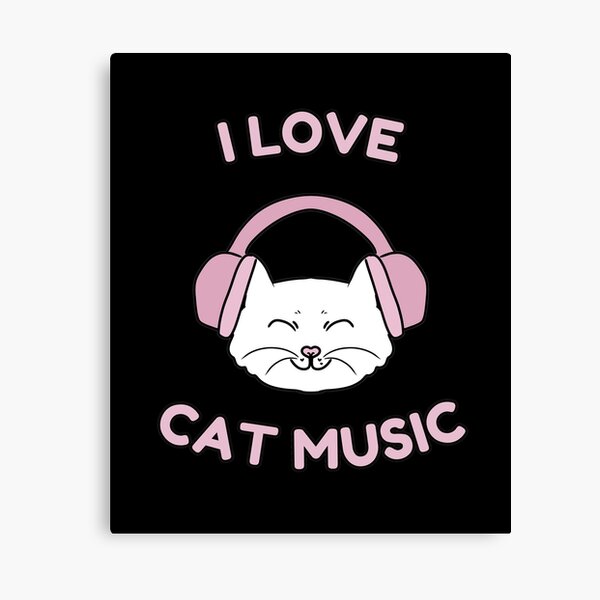 Item preview, I love cat music designed and sold by HugSomeNettles.