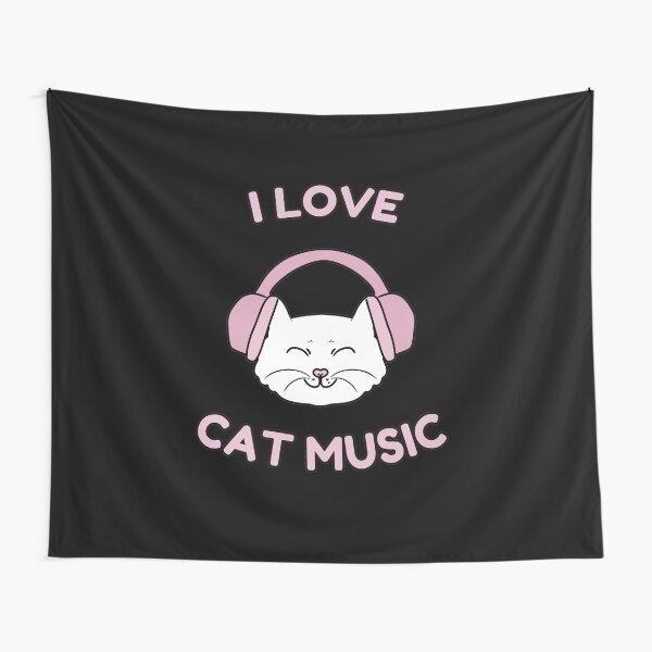 Item preview, I love cat music designed and sold by HugSomeNettles.