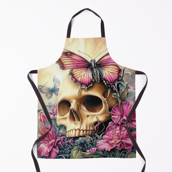 Item preview, Butterfly Skull And Flowers 2 designed and sold by Gypsykiss.