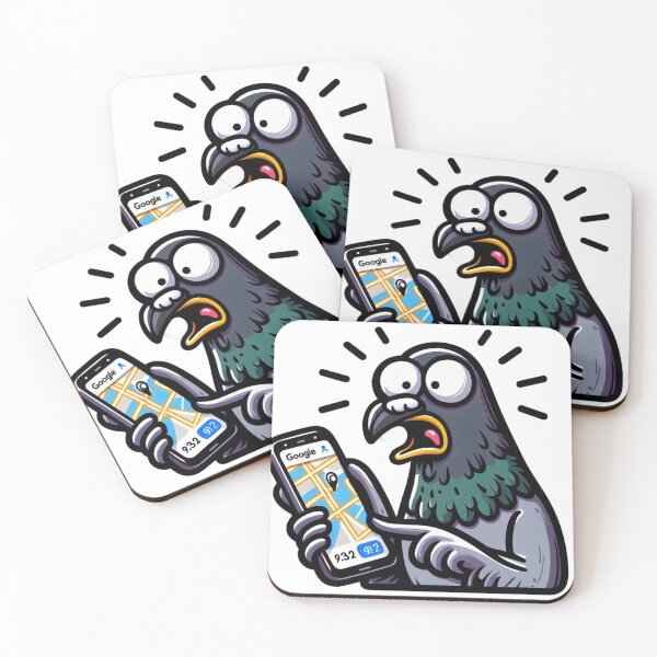 Item preview, Lost Pigeon with Google Maps Reloaded-Viral Drop 2025 designed and sold by Imaginarium of Chaos falcon88 .