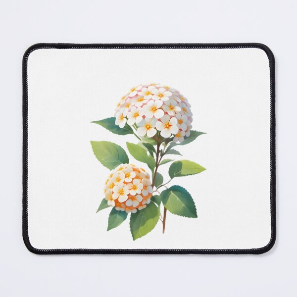 Item preview, White Lantana (Lantana camara) designed and sold by HOMETOWN86.