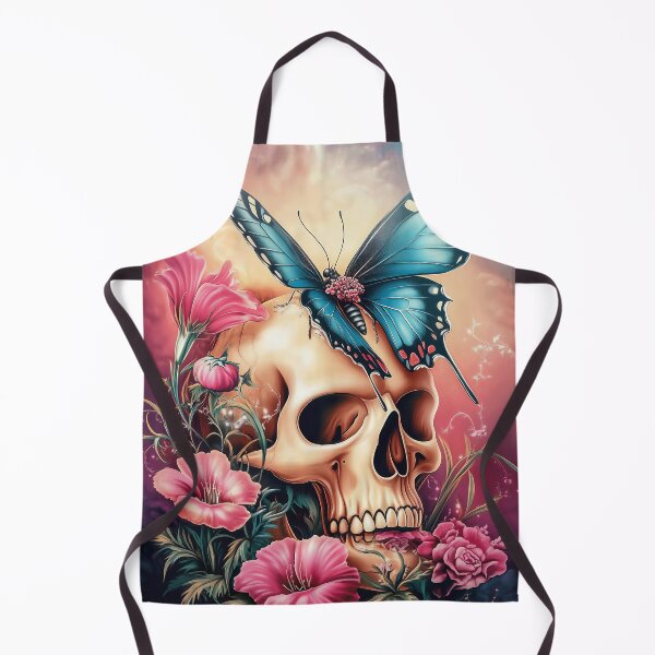 Item preview, Butterfly Skull And Flowers 3 designed and sold by Gypsykiss.