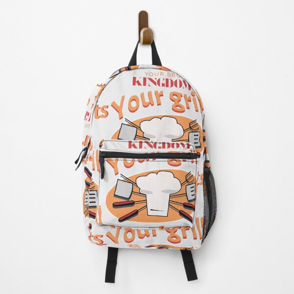 Item preview, Your Grill Your Beats Your BBQ Kingdom With Orange Flames designed and sold by SplashTastic.