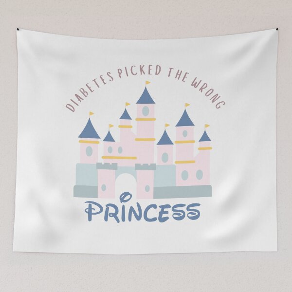 Item preview, Diabetes Picked the Wrong Princess T1D Type 1 Diabetes Awareness Humor designed and sold by Ink & Insulin Creative Studio.