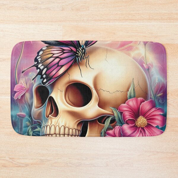 Item preview, Butterfly Skull And Flowers 4 designed and sold by Gypsykiss.