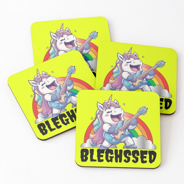 Item preview, Funny Bleghssed Rainbow Unicorn Blegh designed and sold by RockFireMerch.