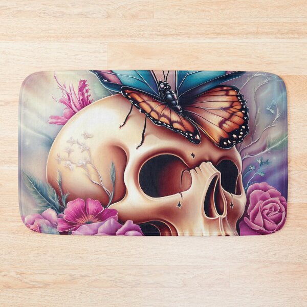 Item preview, Butterfly Skull And Flowers 5 designed and sold by Gypsykiss.