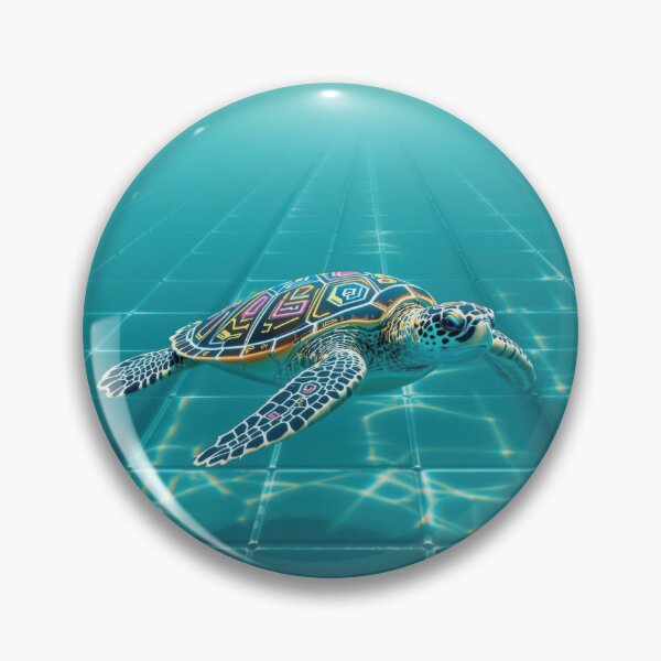 Item preview, Sea Turtle in the Deep End designed and sold by HabitableMoons.
