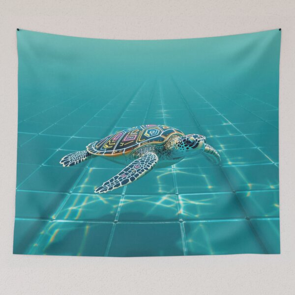 Item preview, Sea Turtle in the Deep End designed and sold by HabitableMoons.