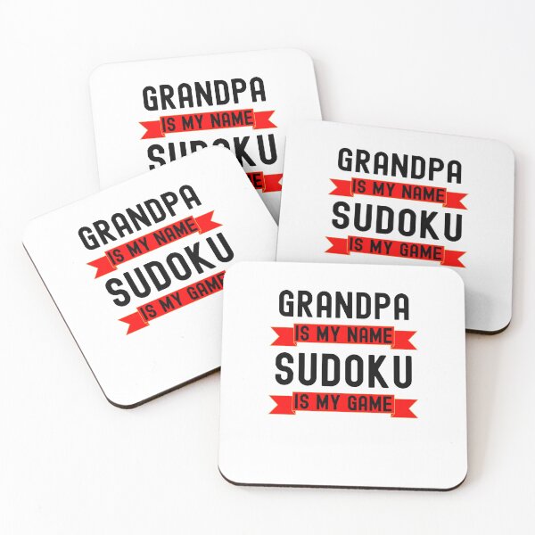 Item preview, Grandpa is my name Sudoku is my game funny Sudoku humor designed and sold by snowry.