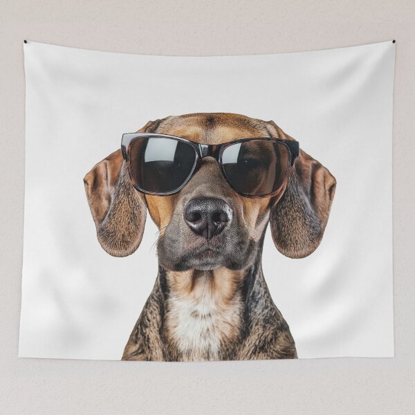 Item preview, Funny cool Plott Hound Dog wearing sunglasses designed and sold by LazyOwlStore.