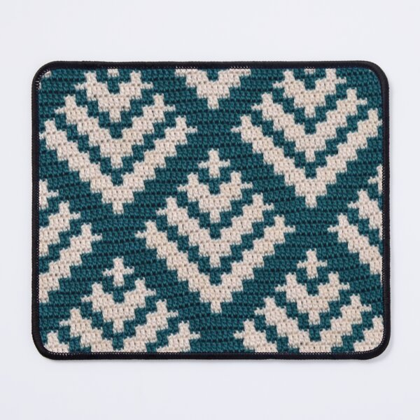 Item preview, Crochet Ethnic Design Fir Tree Teal designed and sold by Lelijo.